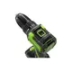 Акк. шуруповерт GREENWORKS DD345, 24В, 27/45Нм, Li-Ion, 0-450/1850об/мин, БЗП13мм, бесщеточный DigiPro, LED (3708307) без АКБ и ЗУ, изображение 8