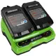 Зарядное устройство GREENWORKS G24C, 24В, 2А, на 2 аккумулятора (2931907qw), изображение 5