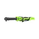 Акк. гайковёрт-трещотка GREENWORKS GD24RWX, 24В, 1/2", 80Нм, 170мм, удлиненая, 0-250об/мин, бесщеточная, LED-подсветка, без АКБ и ЗУ (3803907)