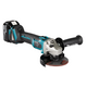 Аккумуляторная угловая шлифовальная машина MAKITA DGA504RT, LXT 18В BL ADT, AFT, XPT, 125мм, 8500 об/мин, пл. пуск, защ. от непр. включ. (1x5.0Ач, з/у), изображение 4
