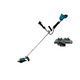 Аккумуляторный триммер MAKITA DUR368APT2, LXT BL 2х18 В, 550 Вт, велорукоятка, нож 4T, d-23см, М10xLH, (2xBL1850B, DC18RD)