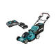Акк. газонокосилка самоходная MAKITA DLM481CT2, LXT 2х18 В, 860 Вт, 48 см, 62 л, 2.5-5 км/ч, 4 в 1, XPT (2xBL1850B, DC18SH)