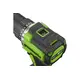 Акк. шуруповерт GREENWORKS DD560, 24В, б/щет, 0-500/0-2000 об/мин, 30/60 Нм, 1.5-13 мм, Antikickback, LED, без АКБ и ЗУ (3708407), изображение 11
